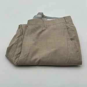 Santorelli Luxury New Romeo Dress Pants Italy Men's 38 X 30 Tan 100% Wool